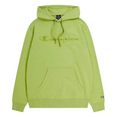 Champion Crewneck Hoodie Green, Herr