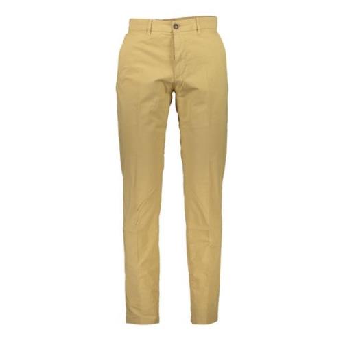 North Sails Beige Slim Fit Byxor med Logo Beige, Herr