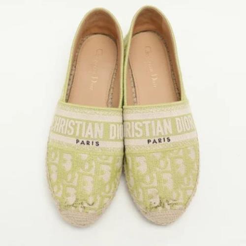 Dior Vintage Pre-owned Canvas espadriller Green, Dam