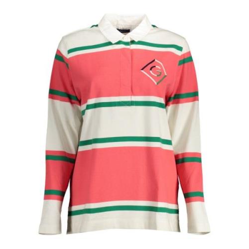 Gant Långärmad Polo Tröja Rosa Kvinnor Multicolor, Dam