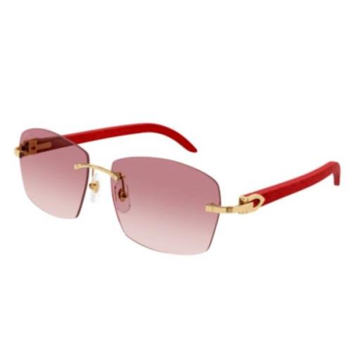 Cartier Elegant Roséguld Klocka Red, Unisex