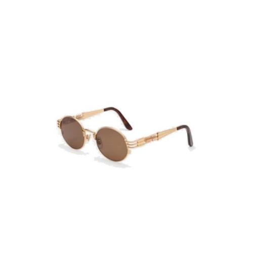 Jean Paul Gaultier Dubbel Reservoar Stiliga Glasögon Brown, Unisex