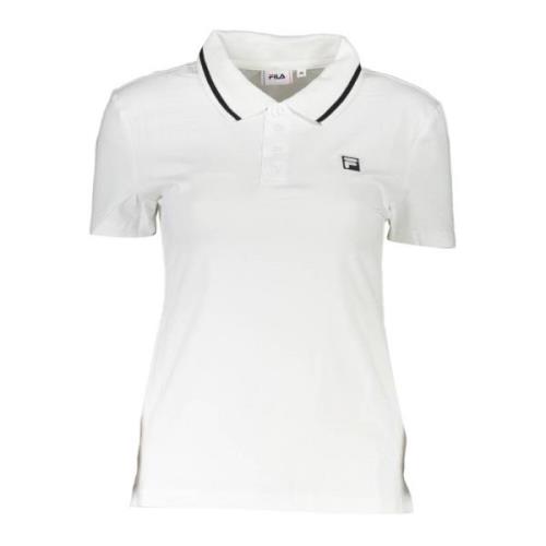 Fila Polo Tröja Kort Ärm Vit Kvinnor White, Dam