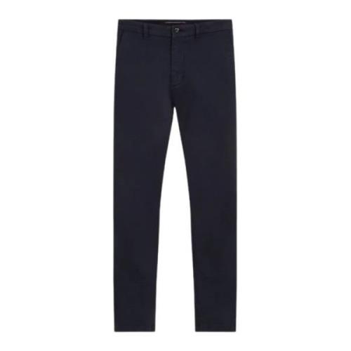 Tommy Hilfiger Herr Chino Byxor Bleecker Struktur Blue, Herr