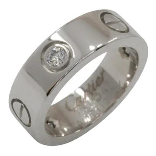 Cartier Vintage Pre-owned Silver ringar Gray, Dam