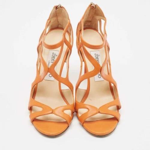 Jimmy Choo Pre-owned Pre-owned Laeder sandaler Orange, Dam