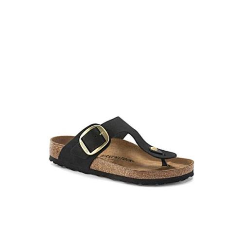 Birkenstock Stiliga Flip Flops för Sommaren Black, Dam