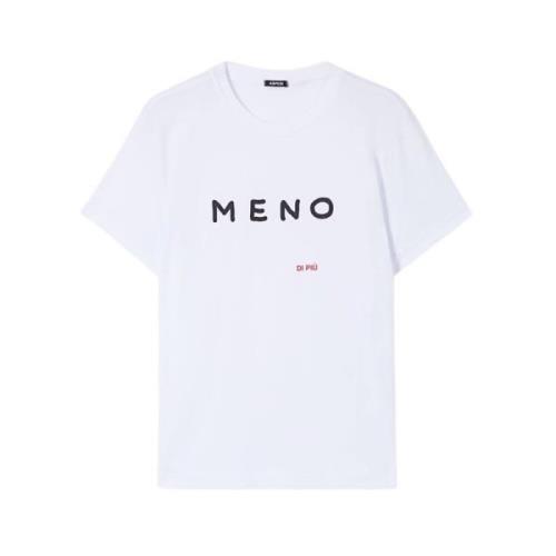 Aspesi Vit Bomull T-shirt Meno, DI PIÙ White, Dam