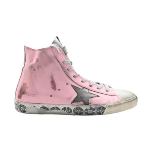 Golden Goose Rose Silver Star Sneakers Pink, Dam