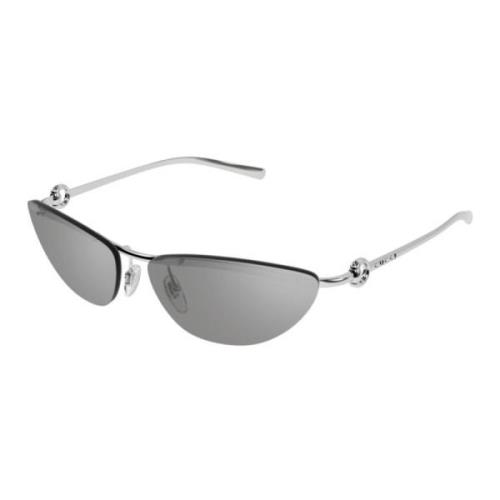 Gucci Stiliga solglasögon Gg1701S-002 Gray, Unisex