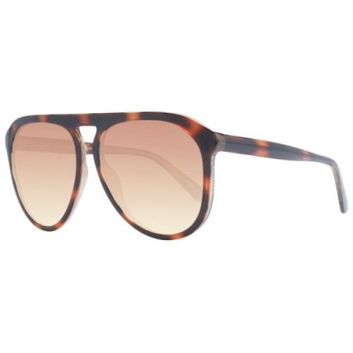 Guess Brun Aviator Solglasögon Gradient UV-skydd Brown, Herr