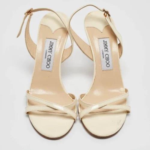 Jimmy Choo Pre-owned Pre-owned Laeder sandaler Beige, Dam