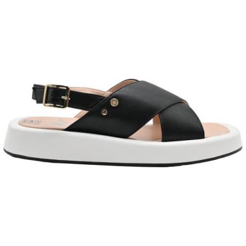 Manila Grace Hög sula svart sandal Black, Dam