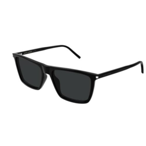 Saint Laurent Snygg Läder Axelväska Black, Unisex