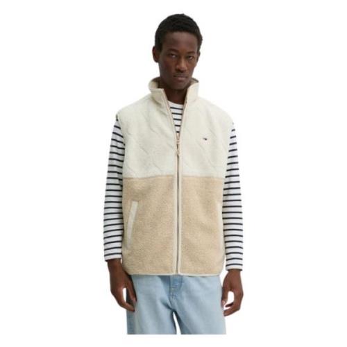 Tommy Hilfiger Färgblock Fleece Gilet Yellow, Herr