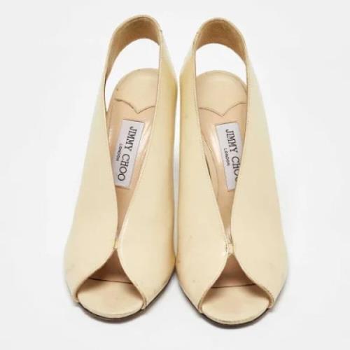 Jimmy Choo Pre-owned Pre-owned Laeder klackskor Beige, Dam