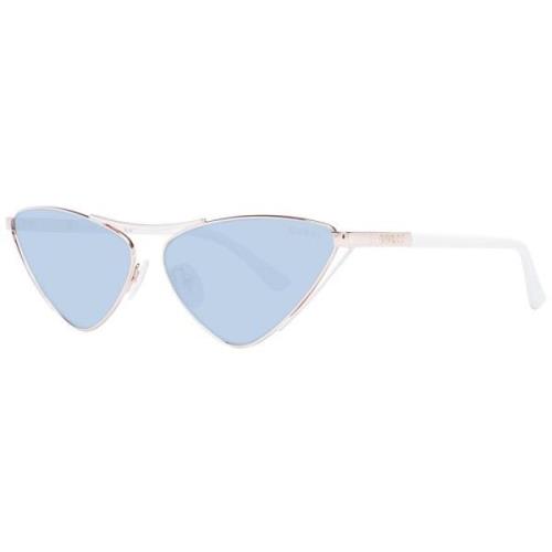 Guess Vit Cat Eye Solglasögon Blue, Dam