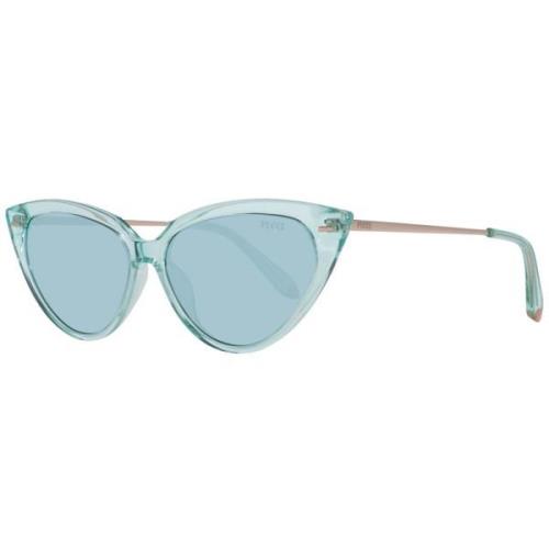 Emilio Pucci Turkos Cat Eye Solglasögon Blue, Dam