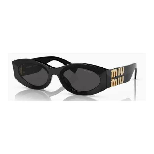 Miu Miu Stilren Sunglasses för Kvinnor Black, Unisex