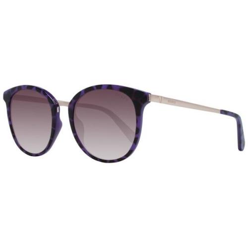 Guess Lila runda solglasögon med bruna linser Purple, Unisex