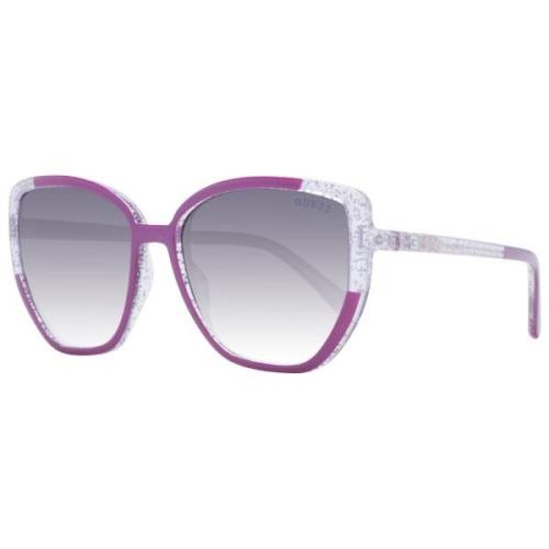 Guess Lila Cat Eye Solglasögon Gradient Linser Purple, Dam