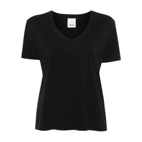 Allude Svarta T-shirts och Polos Black, Dam