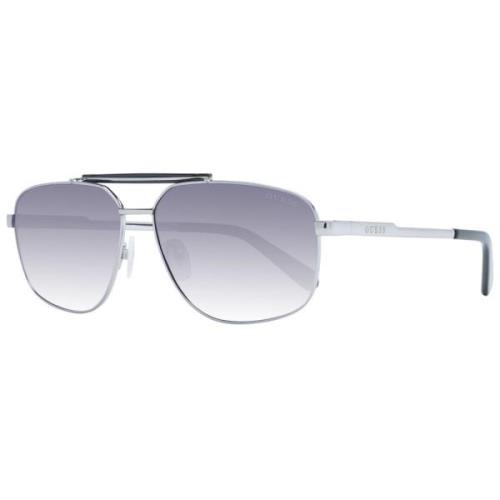 Guess Silver Herr Pilot Solglasögon Gradient Linser Gray, Herr