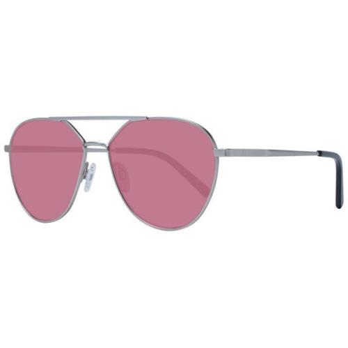 Serengeti Silver Unisex Aviator Solglasögon Gray, Unisex