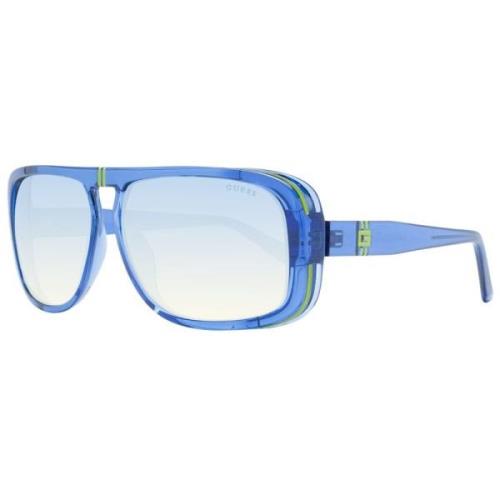 Guess Blå Aviator Solglasögon Spegel Gradient Blue, Herr