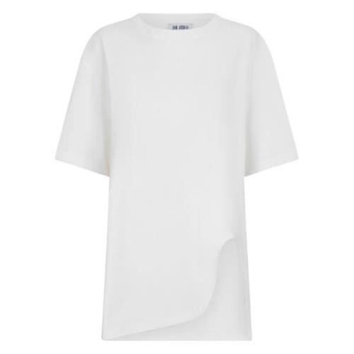 The Attico Vit T-shirt 001 Klassisk Stil White, Dam