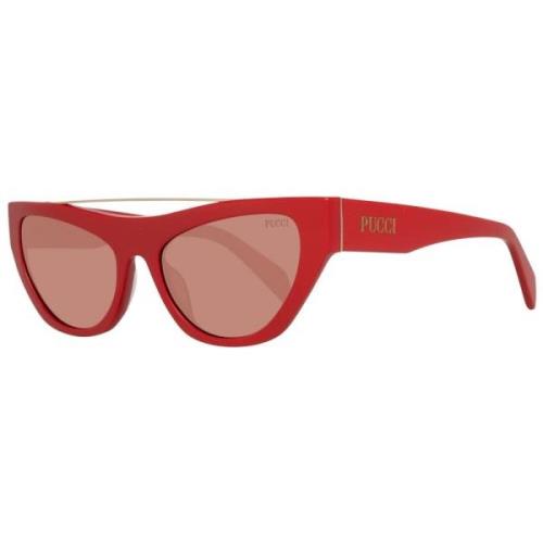 Emilio Pucci Röda Cat Eye Solglasögon Red, Dam