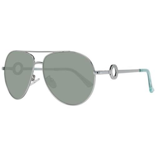 Guess Silver Kvinnors Aviator Solglasögon Gray, Dam