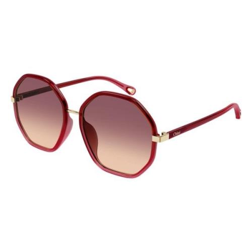 Chloé Solglasögon för kvinnor, Modell Ch0133Sa Red, Unisex