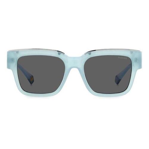 Polaroid Blå Resin Solglasögon UV-skydd Blue, Unisex