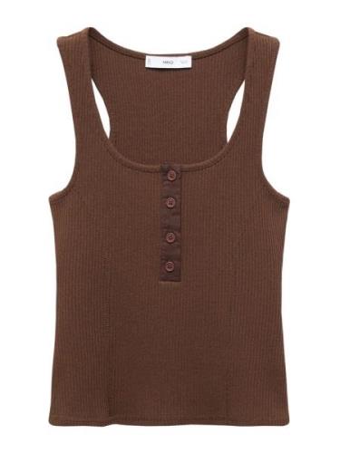 Broderad topp 'WALNUT'