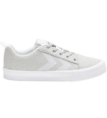 Hummel Skor - HMLBase Court Glitter Jr - Silver