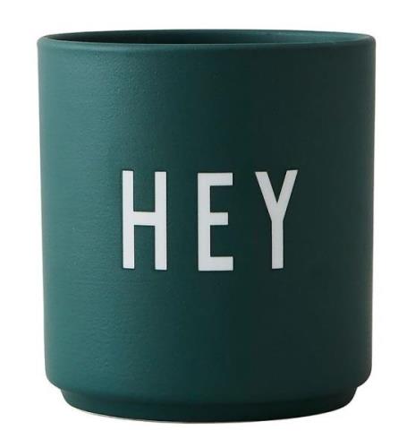 Design Letters Mugg - Favourite Cups - Porslin - MÃ¶rkgrÃ¶n Hey