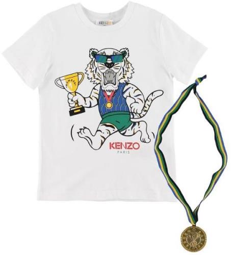 Kenzo T-shirt - Exclusive Edition - Vit/BlÃ¥ m. Medaljer