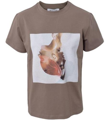 Hound T-shirt - Mocha m. Tryck