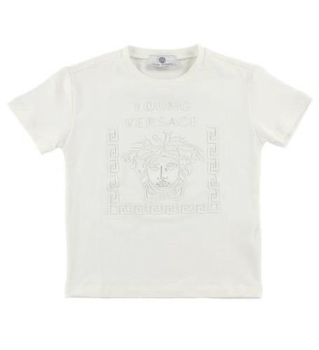 Young Versace T-shirt - Vit m. Tjockt Tryck