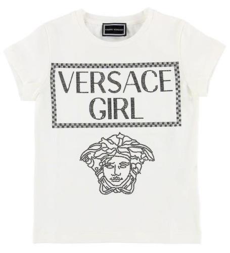 Young Versace T-shirt - Vit m. Versace Girl