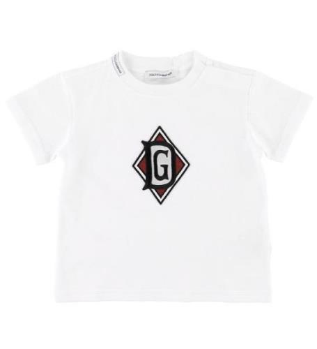 Dolce & Gabbana T-shirt - Vit m. Patch