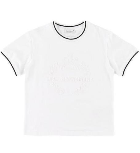 Dolce & Gabbana T-shirt - Vit m. Broderi