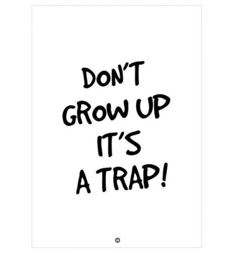 Citatplakat Affisch - A3 - DonÂ´t Grow Up