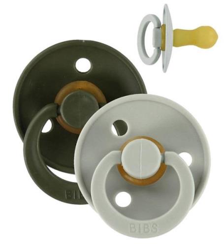 Bibs Colour Nappar - Stl. 3 - 2-pack - Sage & Hunter Green