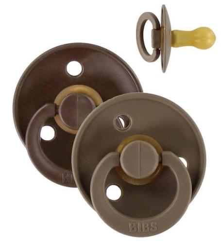 Bibs Colour Nappar - Stl. 2 - 2-pack - Mocha & Dark Oak