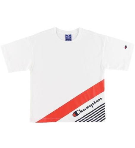 Champion T-shirt - Vit m. Tryck