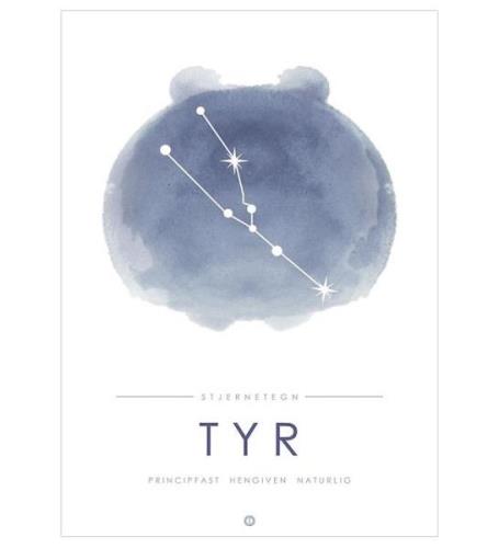 Citatplakat Affisch - A3 - Constellation - TYR - BlÃ¥