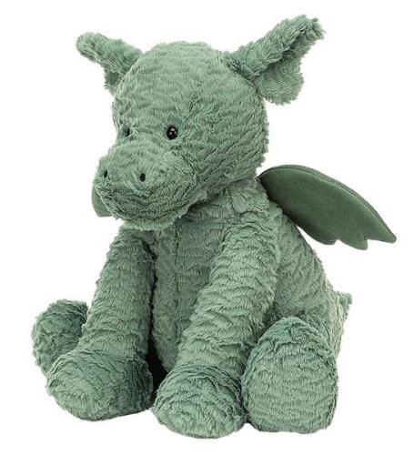 Jellycat Gosedjur - JÃ¤ttestor - 37x40 cm - Fuddlewuddle Dragon