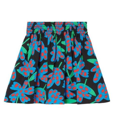 Stella McCartney Kids Kjol - flÃ¤ckiga blommor - Svart/Blommig